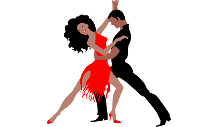 Dancing salsa to the rhythm of Spanish