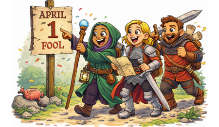 the origins of April Fools’ Day, A Foolish Quest Begins