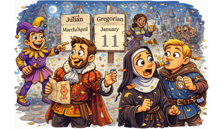 the origins of April Fools’ Day, Hold Up — What’s With These Calendars?