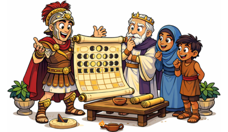 the origins of April Fools’ Day, The Romulus Numa Calendar