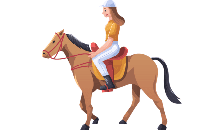 Girl in a horse