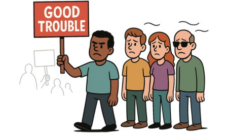 Good Trouble Aftermath, A Protest Without a Crowd