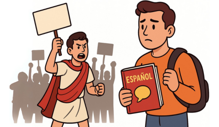 When Democracy Goes Downhill, Go Duolingo?