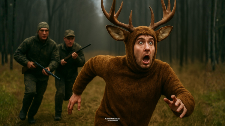 Deer Man Shot by Hunters! Oh, Dear!