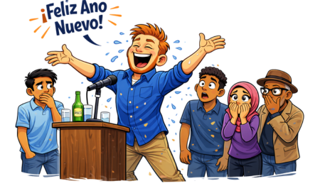 How to say Happy New Year in Spanish, Feliz Ano Nuevo o Feliz Año Nuevo