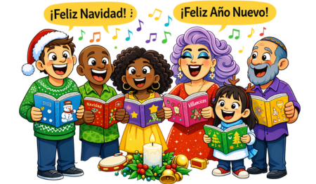 Free Online Christmas Spanish Classes for Adults, Sing Christmas Carols in Spanish