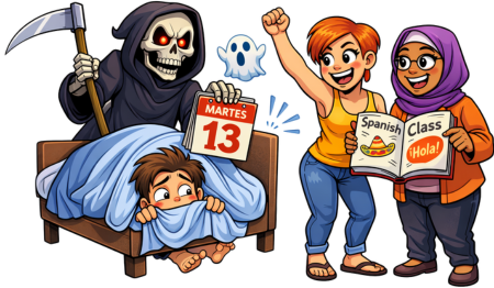 Learn Spanish with Tuesday the 13th Traditions and Superstitions, Don't Hide Under the Covers
