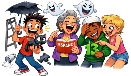 Laugh at Fear, Learn Spanish