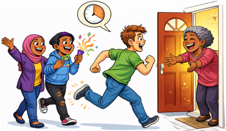 Rushing Home for a Year-End Hug