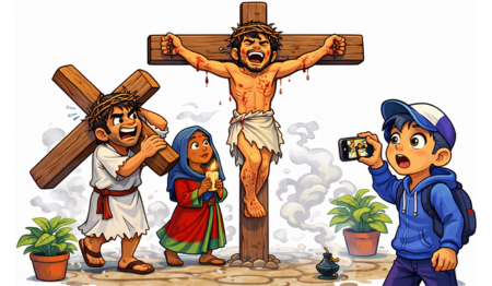 Learning Spanish with Extreme Holy Week Hispanic Rituals, It’s Reenactment