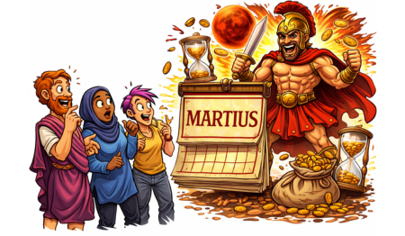 "Martius" for "Mars"