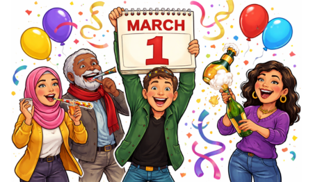 Happy New Year's in March, And honestly? He Might Have a Point!