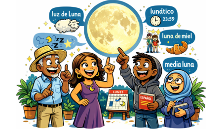 The Moon in Spanish