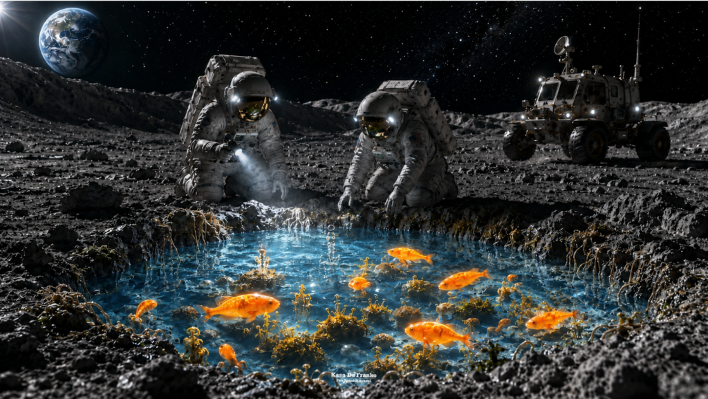 if there is water on the moon is there life