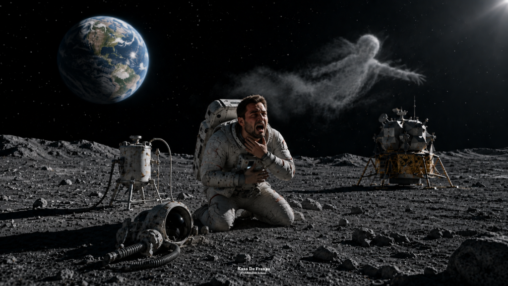 why is there no air on the moon